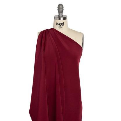 Silk 4-Ply Crepe 44" - Maroon - Premium Collection