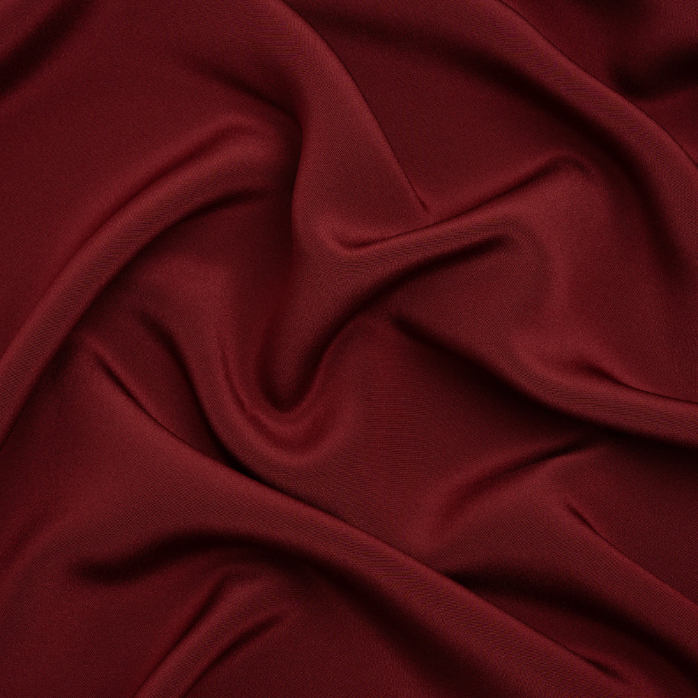 Silk 4-Ply Crepe 44" - Port - Premium Collection