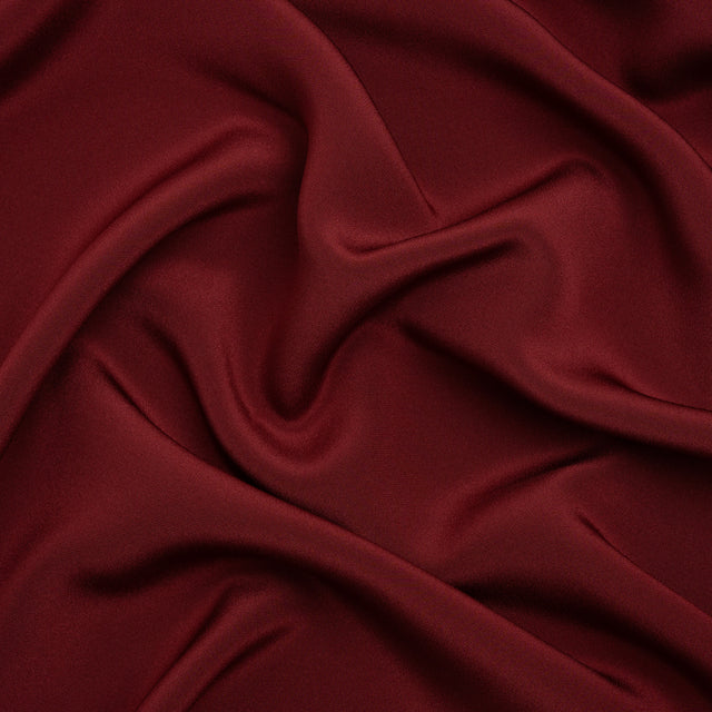 Silk 4-Ply Crepe 44" - Port - Premium Collection