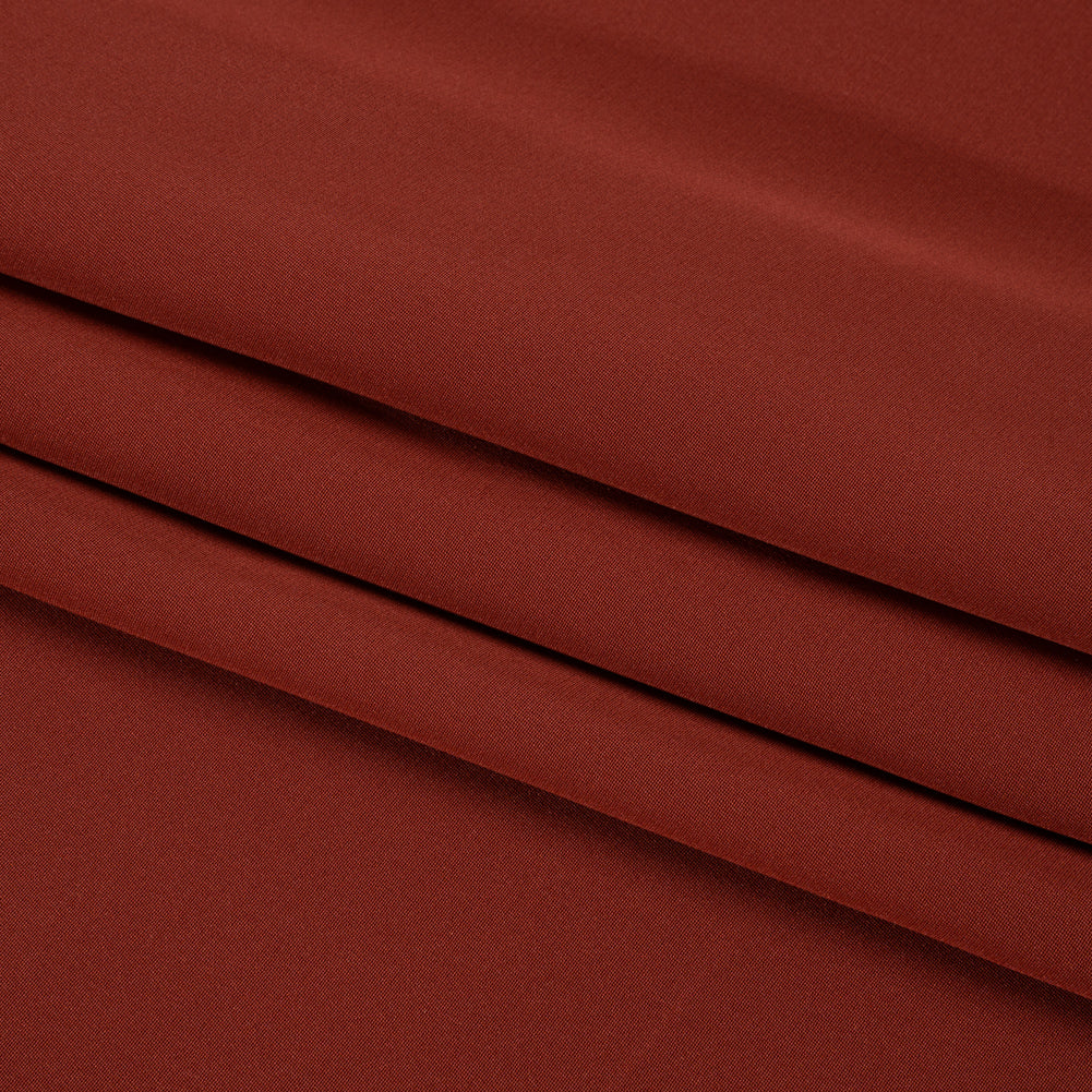 Silk 4-Ply Crepe 44" - Mahogany - Premium Collection Folded