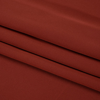 Silk 4-Ply Crepe 44" - Mahogany - Premium Collection Folded
