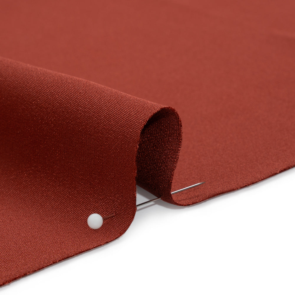 Silk 4-Ply Crepe 44" - Mahogany - Premium Collection Detail