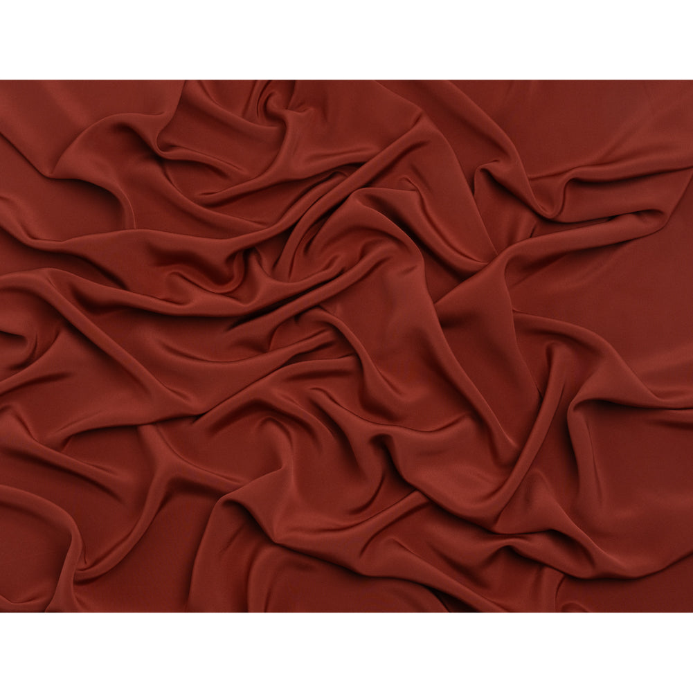 Silk 4-Ply Crepe 44" - Mahogany - Premium Collection - Full