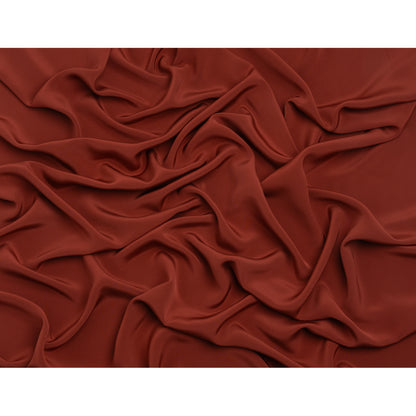 Silk 4-Ply Crepe 44" - Mahogany - Premium Collection - Full