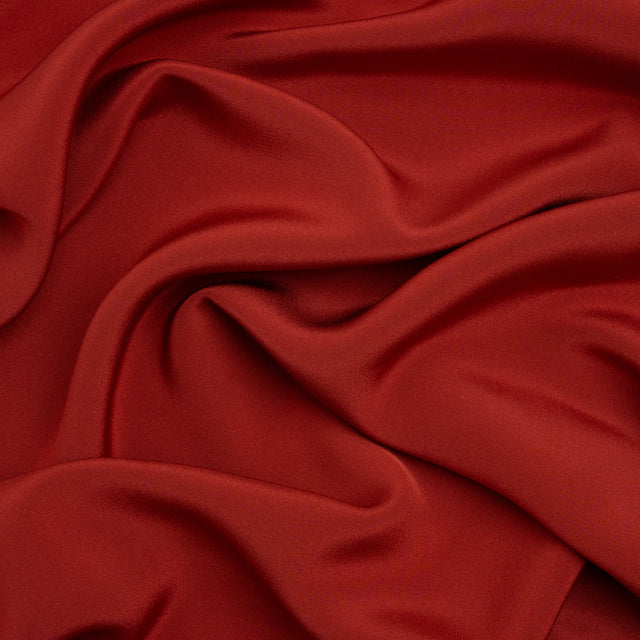Silk 4-Ply Crepe 44" - Rust - Premium Collection