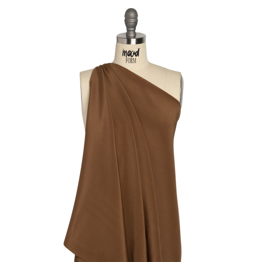 Silk 4-Ply Crepe 44" - Light Brown - Premium Collection Drape