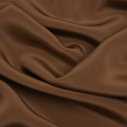 Silk 4-Ply Crepe 44" - Light Brown - Premium Collection