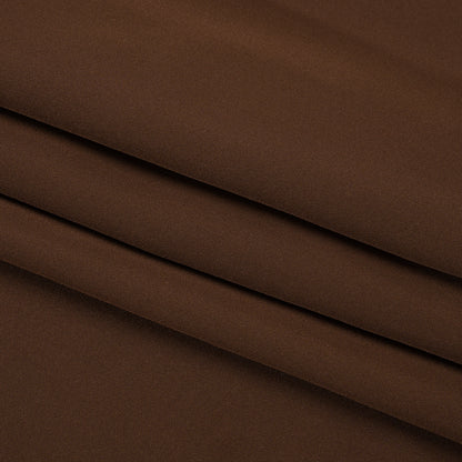 Silk 4-Ply Crepe 44" - Chocolate - Premium Collection Folded
