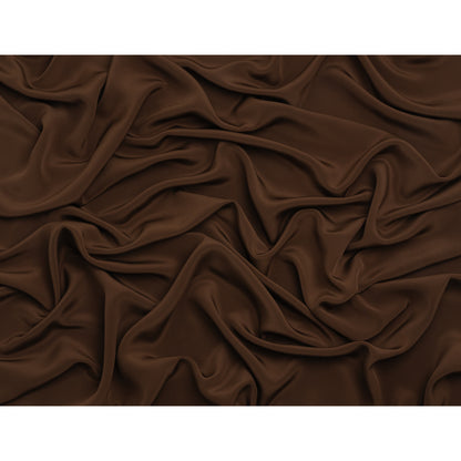 Silk 4-Ply Crepe 44" - Chocolate - Premium Collection - Full