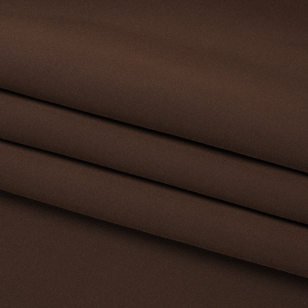 Silk 4-Ply Crepe 44" - Dark Brown - Premium Collection