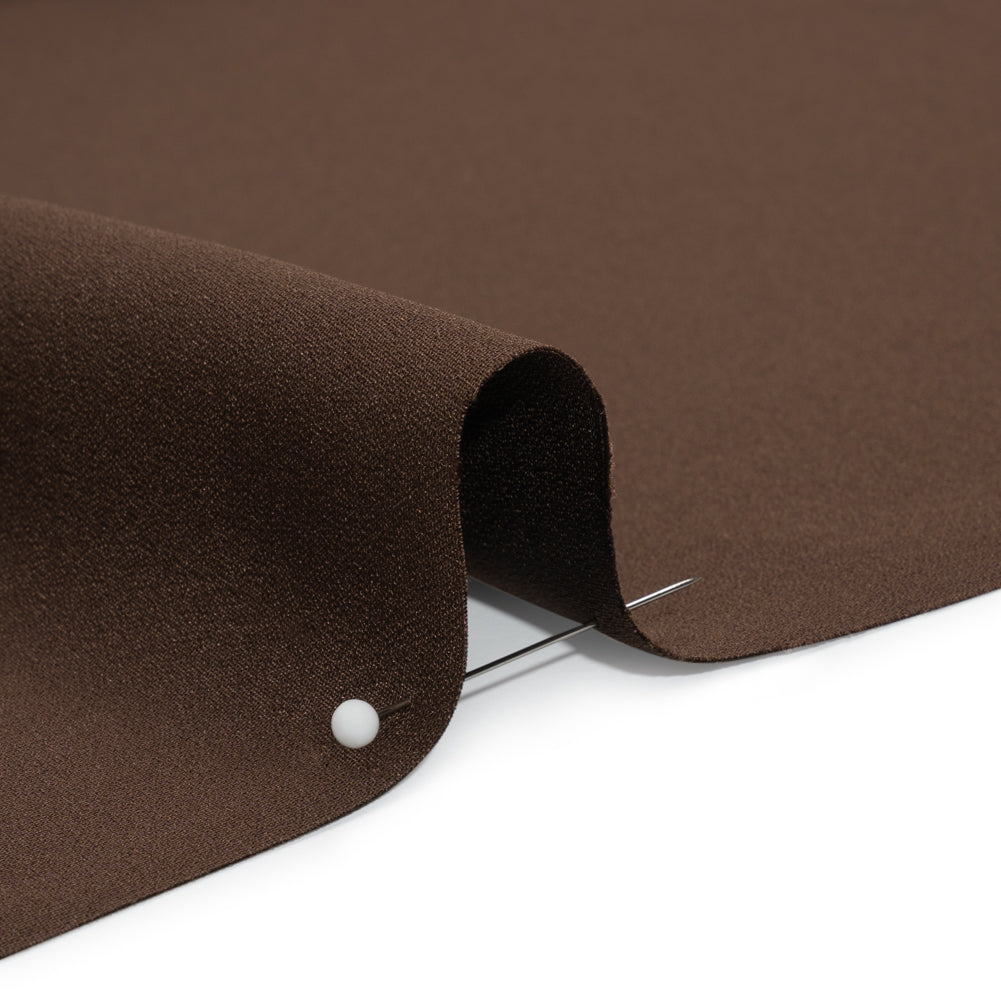 Silk 4-Ply Crepe 44" - Dark Brown - Premium Collection