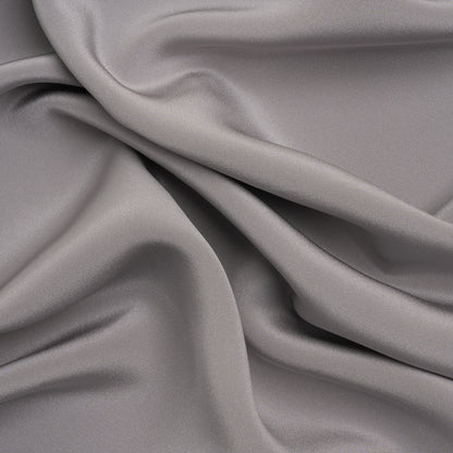 Silk 4-Ply Crepe 44" - Silver - Premium Collection