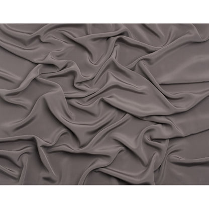 Silk 4-Ply Crepe 44" - Dark Silver - Premium Collection