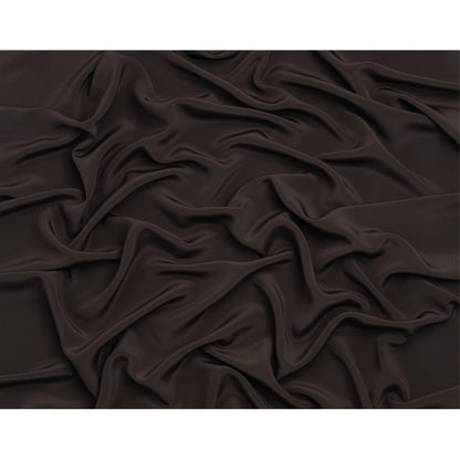 Silk 4-Ply Crepe 44" - Deep Charcoal - Premium Collection - Full