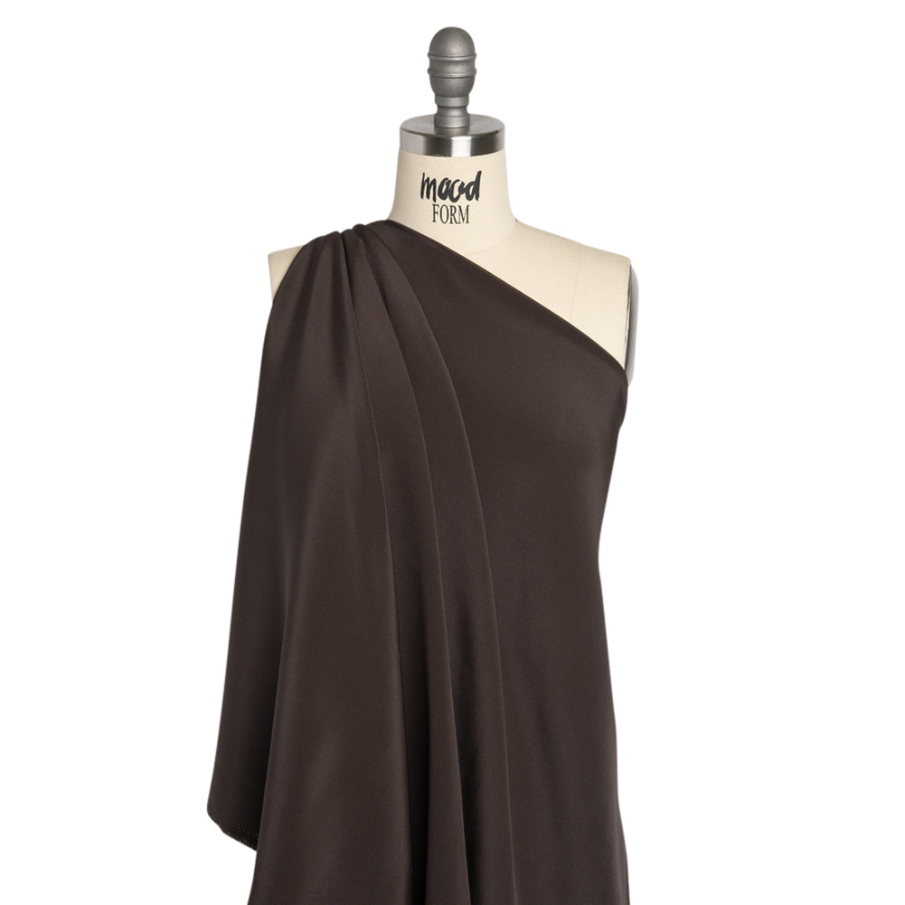 Silk 4-Ply Crepe 44" - Deep Charcoal - Premium Collection Drape