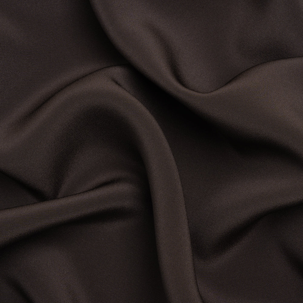 Silk 4-Ply Crepe 44" - Deep Charcoal - Premium Collection