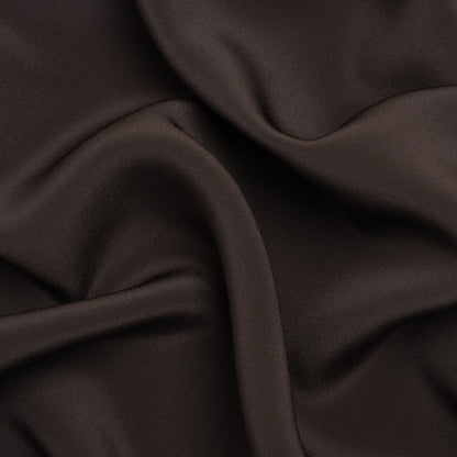 Silk 4-Ply Crepe 44" - Deep Charcoal - Premium Collection