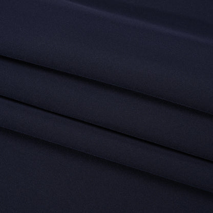 Silk 4-Ply Crepe 44" - Navy - Premium Collection