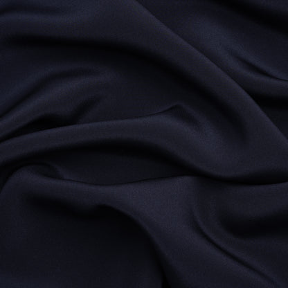 Silk 4-Ply Crepe 44" - Navy - Premium Collection