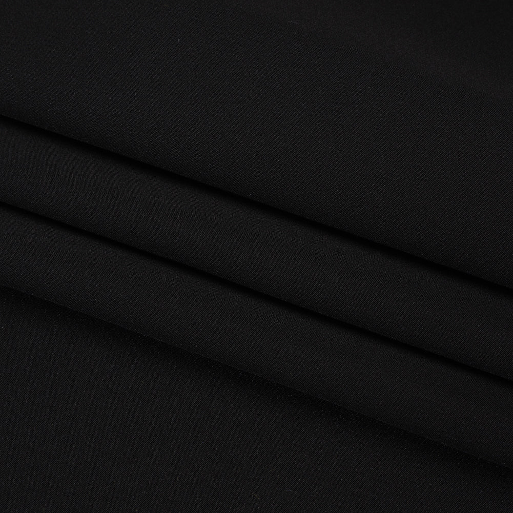 Silk 4-Ply Crepe 44" - Black - Premium Collection