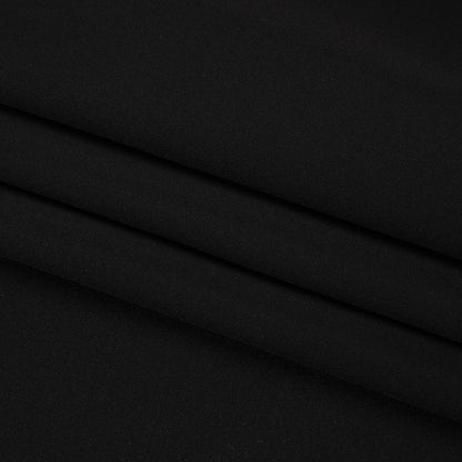 Silk 4-Ply Crepe 44" - Black - Premium Collection