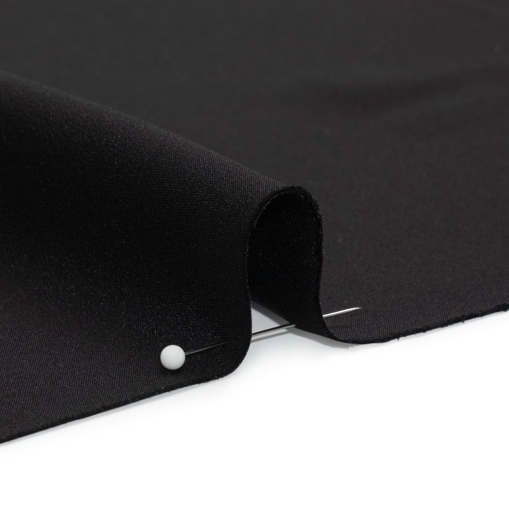 Silk 4-Ply Crepe 44" - Black - Premium Collection