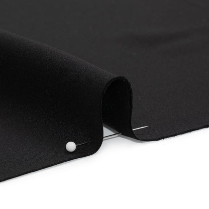Silk 4-Ply Crepe 44" - Black - Premium Collection