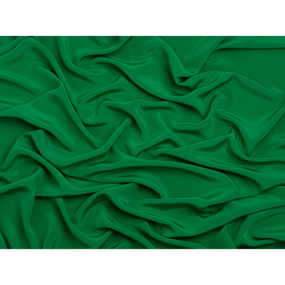 Silk 4-Ply Crepe 44" - Kelly Green - Premium Collection