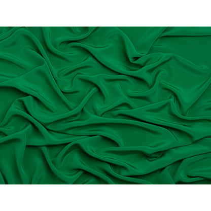 Silk 4-Ply Crepe 44" - Kelly Green - Premium Collection