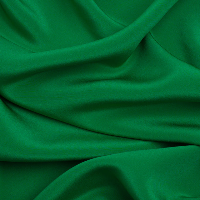 Silk 4-Ply Crepe 44" - Kelly Green - Premium Collection