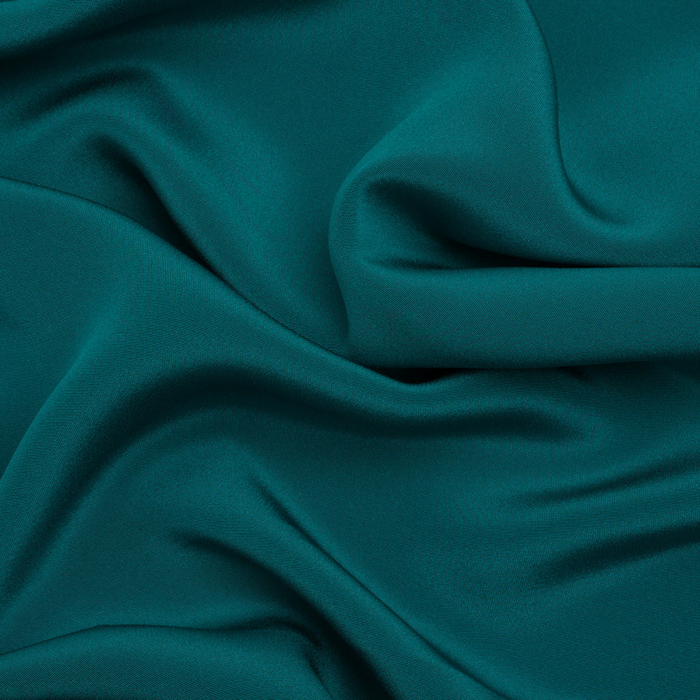 Silk 4-Ply Crepe 44" - Deep Teal - Premium Collection