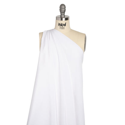 Silk 4-Ply Crepe 54" - Bright White - Premium Collection Detail