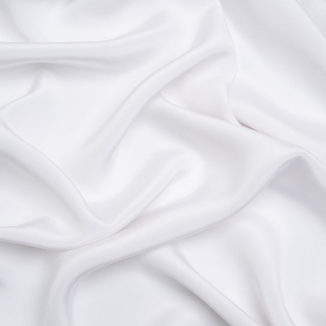 Silk 4-Ply Crepe 54" - Bright White - Premium Collection