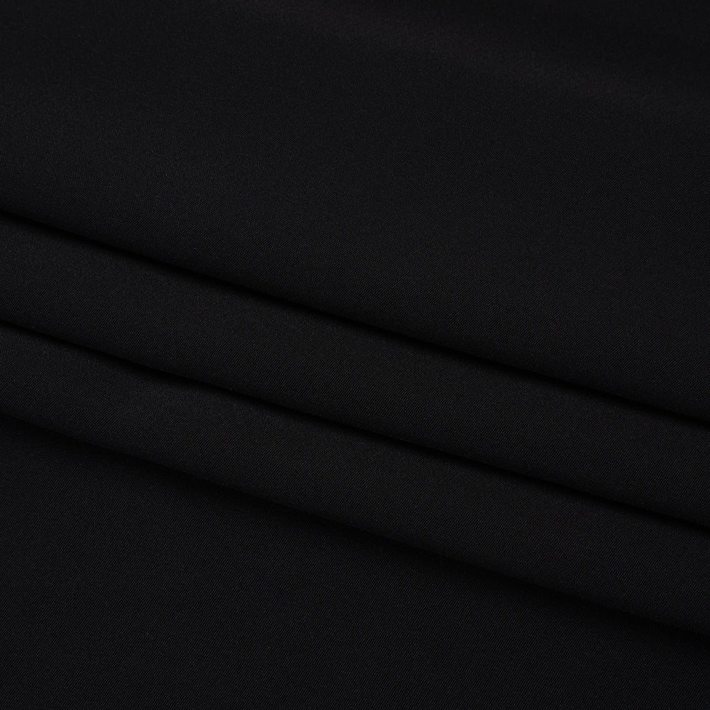 Silk 4-Ply Crepe 54" - Black - Premium Collection