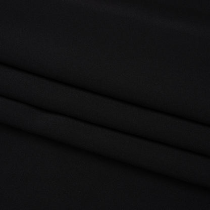 Silk 4-Ply Crepe 54" - Black - Premium Collection