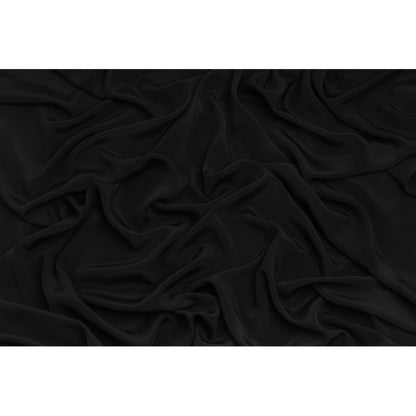 Silk 4-Ply Crepe 54" - Black - Premium Collection