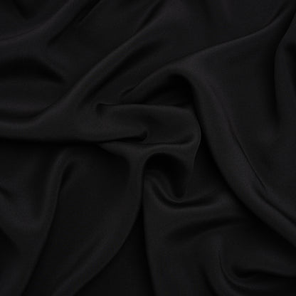 Silk 4-Ply Crepe 54" - Black - Premium Collection