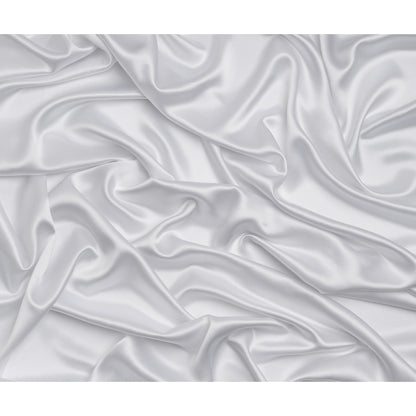 Silk Crepe Back Satin - Bright White - Premium Collection