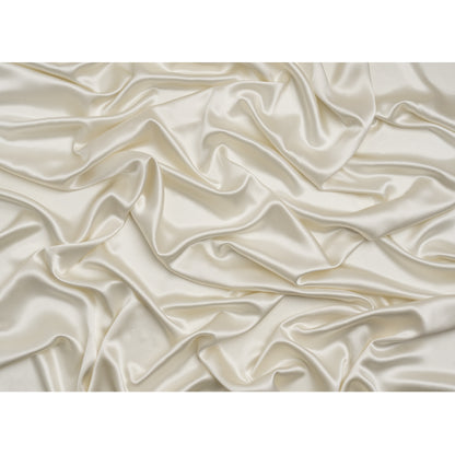 Crepé de satén con reverso de seda - Blanco antiguo - Colección Premium