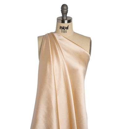 Silk Crepe Back Satin - Cream Pink - Premium Collection