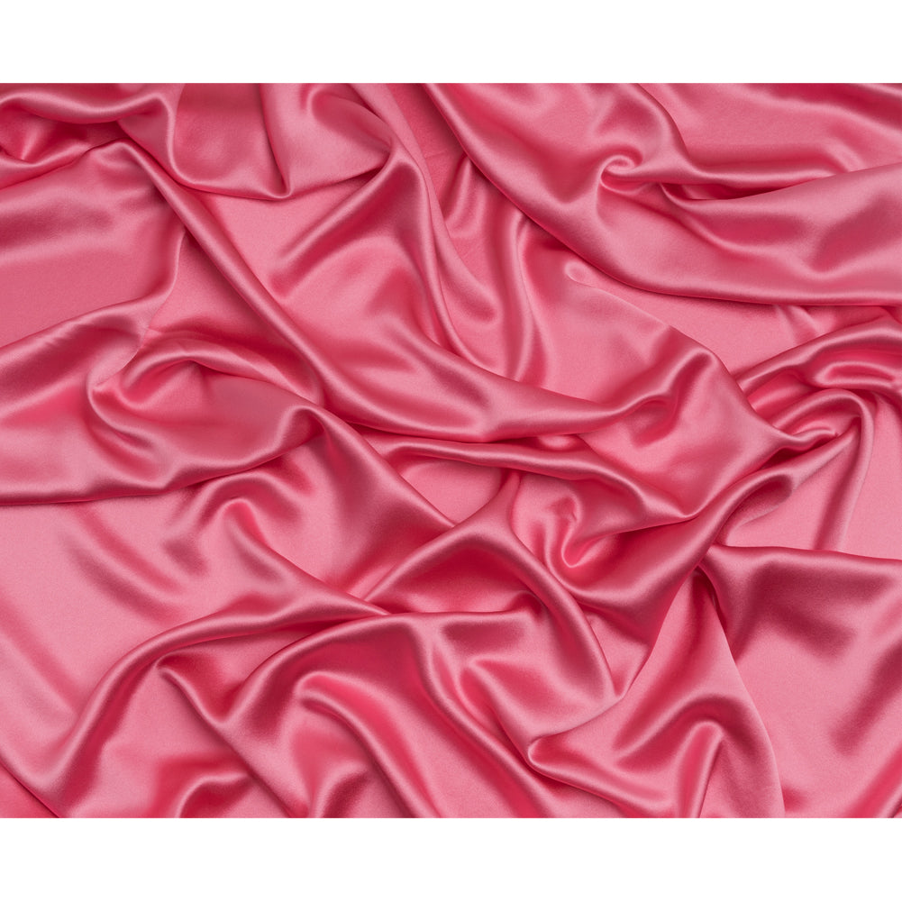 Silk Crepe Back Satin - Carmine Rose - Premium Collection - Full