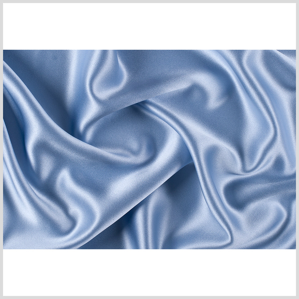 Silk Crepe Back Satin - Baby Blue - Premium Collection