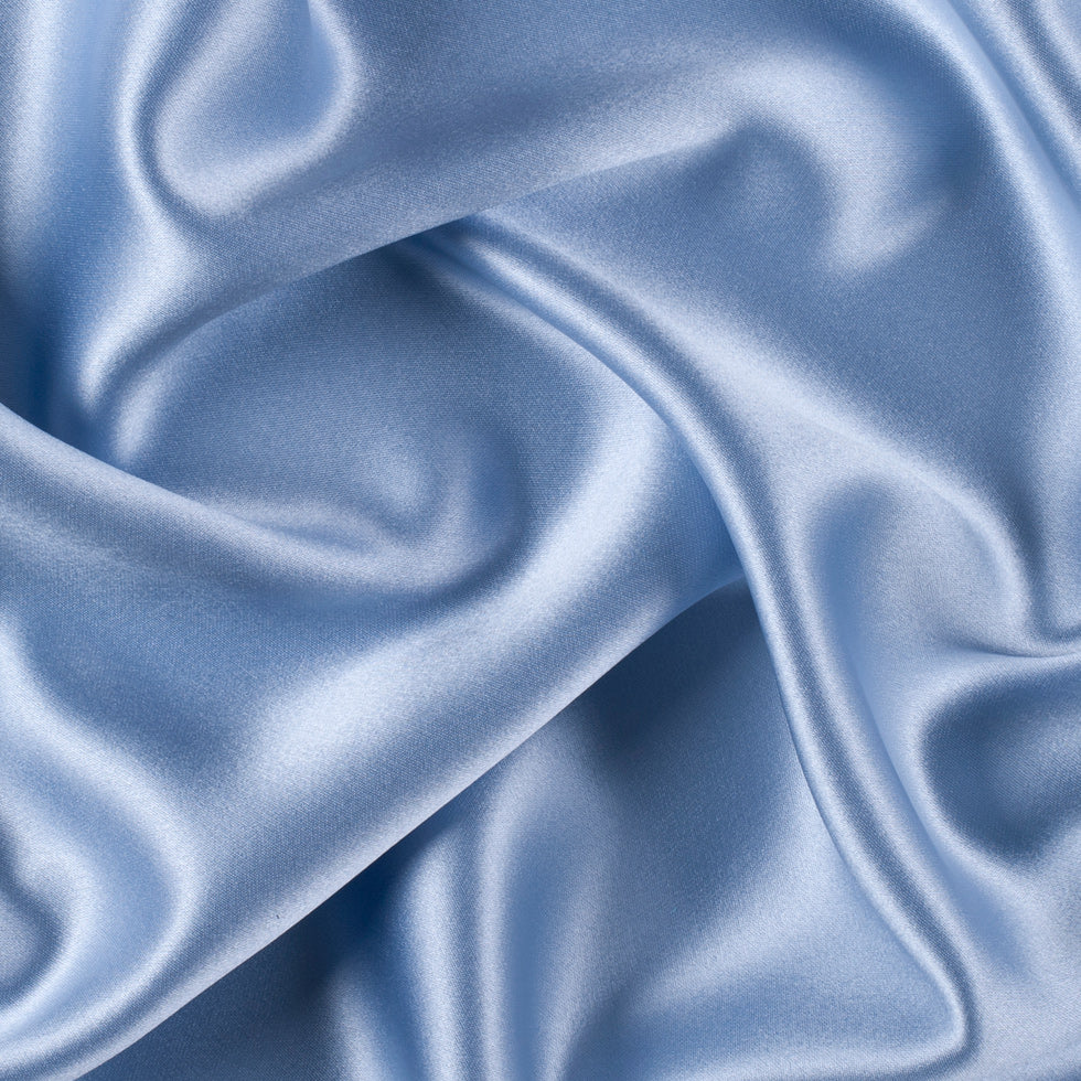 Silk Crepe Back Satin - Baby Blue - Premium Collection