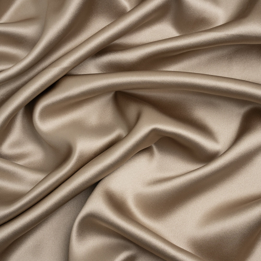 Silk Crepe Back Satin - Feather Gray - Premium Collection