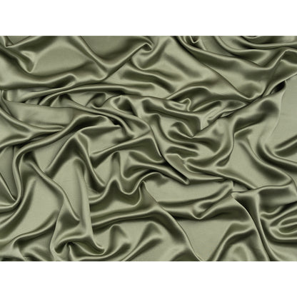 Silk Crepe Back Satin - Oil Green - Premium Collection