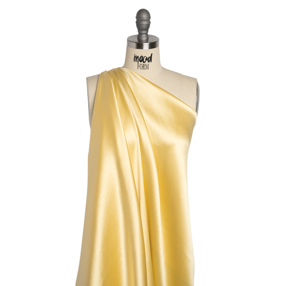 Silk Crepe Back Satin - French Vanilla - Premium Collection