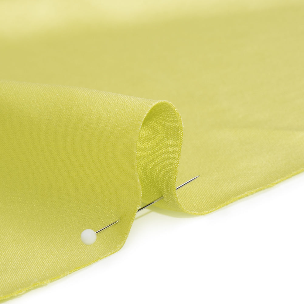 Silk Crepe Back Satin - Sunny Lime - Premium Collection