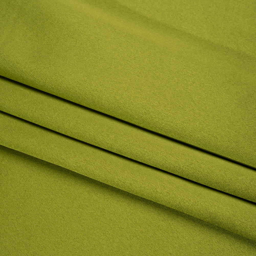 Silk Crepe Back Satin - Peridot Green - Premium Collection - Folded