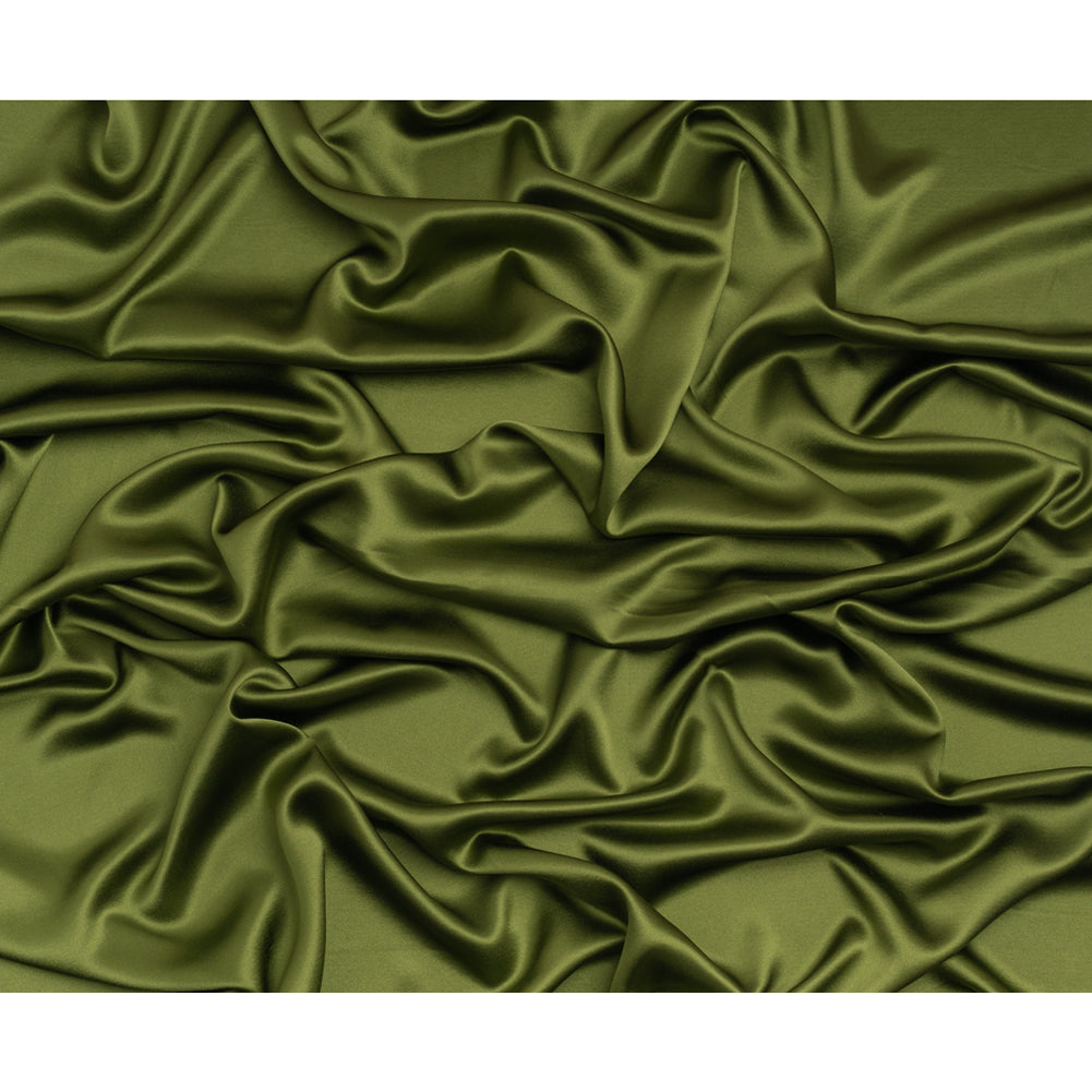 Silk Crepe Back Satin - Pesto Green - Premium Collection - Full