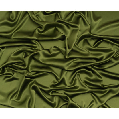 Silk Crepe Back Satin - Pesto Green - Premium Collection